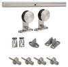 National Hardware  1-1/2 in. H x 72 in. W Stainless Steel  Sliding Door Track Kit