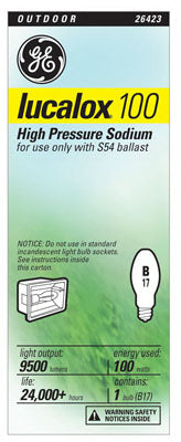 Westinghouse  100 watts ED17  HID Bulb  9,500 lumens Warm White  High Pressure Sodium  1 pk