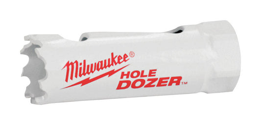 Milwaukee  Hole Dozer  0.625 in. Dia. x 2.7 in. L Bi-Metal  Hole Saw  1/4 in. 1 pc.