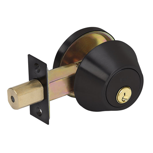 Tell Finishing Touches Oil Rubbed Bronze Steel Single Cylinder Deadbolt