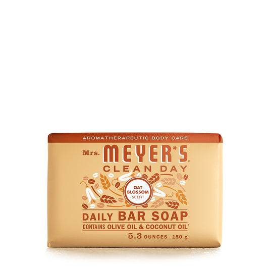 Mrs. Meyer's Clean Day Oat Blossom Scent Bar Soap 5.3 oz (Pack of 12)