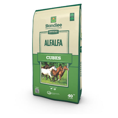 Livestock Forage, Alfalfa Cubes, 40-Lb. Bag