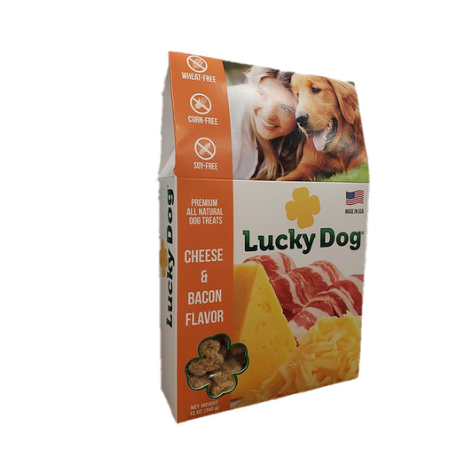 Lucky Dog Cheese & Bacon Grain Free Treats For Dogs 12 oz 6 in. 1 pk