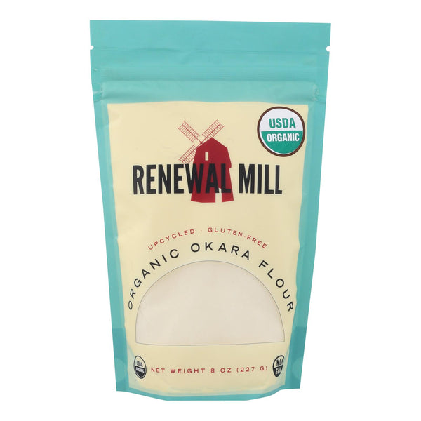 Renewal Mill - Flour Organic Okara - Case of 6-8 OZ (Pack of 6)