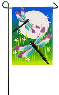 DRAGONFLY DANCE BURLAP FLAG