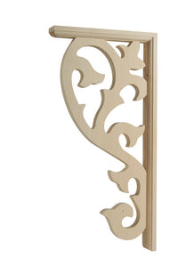 Waddell 17 in. H X 8-1/2 in. L Prefinished Brown Hardwood Decorative Bracket