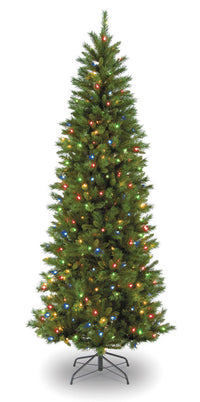Celebrations  7 ft. Multicolored  Prelit Georgian  Slim Tree  450 lights