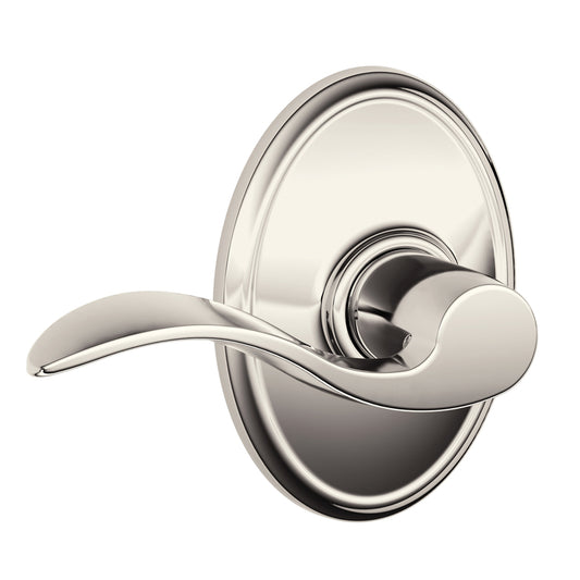 Schlage Accent Polished Nickel Entry Lever 1.75 in.