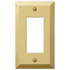 Amerelle Century Polished Brass Brass 1 gang Stamped Steel Rocker Wall Plate 1 pk