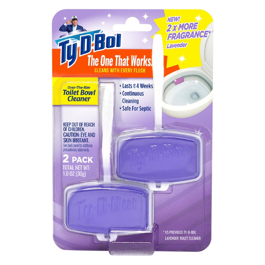 Ty-D-Bol Lavender Scent Toilet Bowl Cleaner 0.5 oz. Gel (Pack of 6)