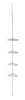 Zenna Home 97 in. H X 7.1 in. W X 10.5 in. L White Shower Caddy