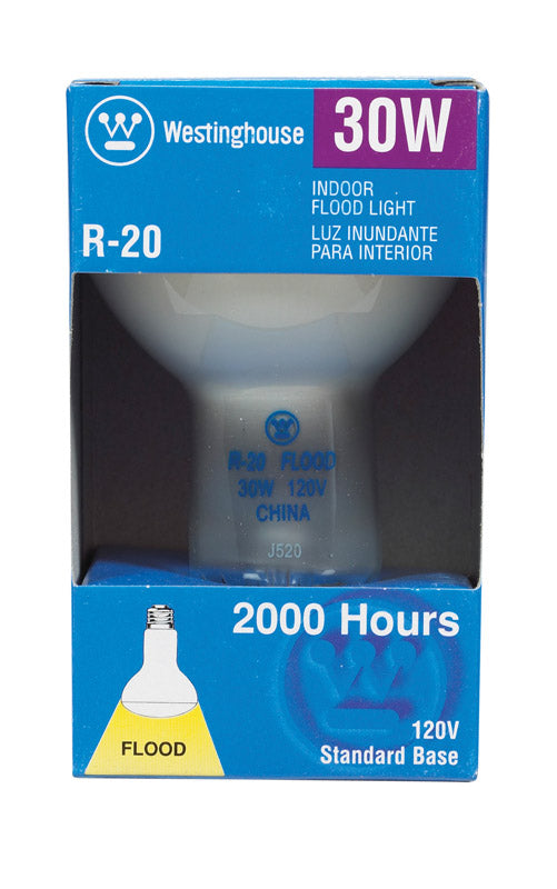 Westinghouse 30 watts R20 Floodlight Incandescent Bulb E26 (Medium) White 1 pk (Pack of 6)