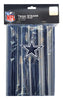Gameday Greats  Dallas Cowboys  Straws  Plastic  100 pk