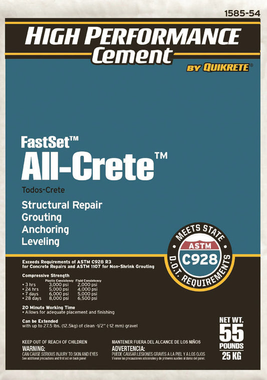 Quikrete FastSet All-Crete Anchoring Cement 55 lb