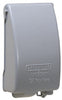 TayMac Rectangle Die-Cast Metal 1 gang Weatherproof Cover