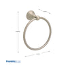 Franklin Brass  Crestfield  Satin Nickel  Towel Ring  Die Cast Zinc