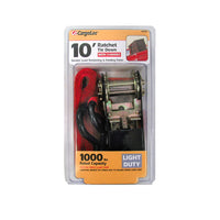 CargoLoc 1 in. W X 10 ft. L Red Tie Down w/Ratchet 333 lb 1 pk