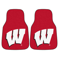 University of Wisconsin Carpet Car Mat Set - 2 Pieces