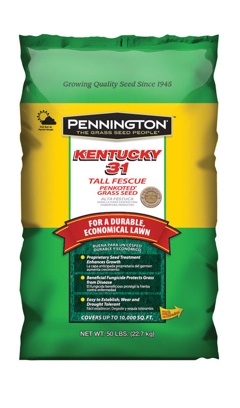Pennington Seed Kentucky 31 Tall Fescue Grass Seed 10000 Sq. Ft. Bagged 50 Lb.