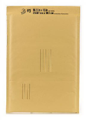 Bubble-Padded Envelopes, 10.5 x 15-In. (Pack of 25)