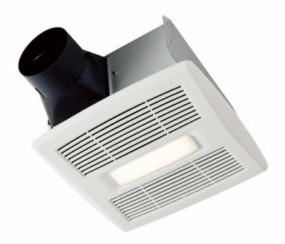 Bath Fan & LED Light, Single Speed, .8 Sones, 80 CFM
