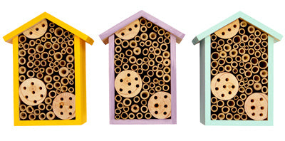 Bee House, Assorted Colors (Pack of 6)