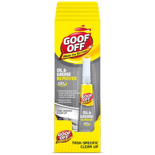 Goof Off No Scent Oil Stain Remover 0.62 oz. Gel (Pack of 6)