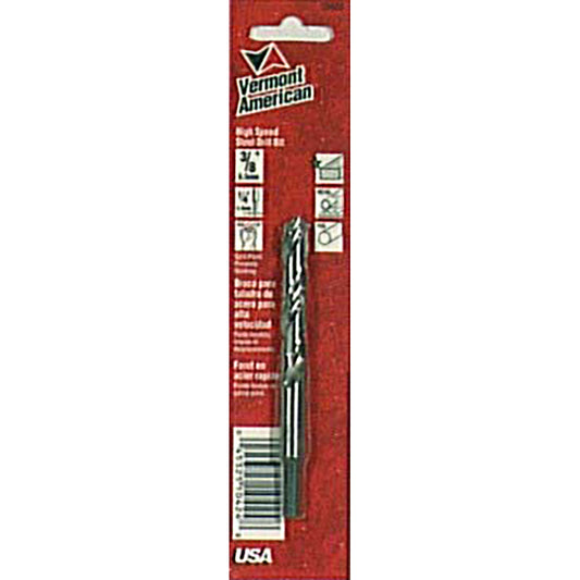 Vermont American 10424 3/8" Reduced Shank High Speed Steel Drill Bits