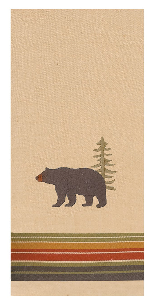 Kay Dee R2118 8 X 28 Bear Embroidered Tea Towel (Pack of 6)
