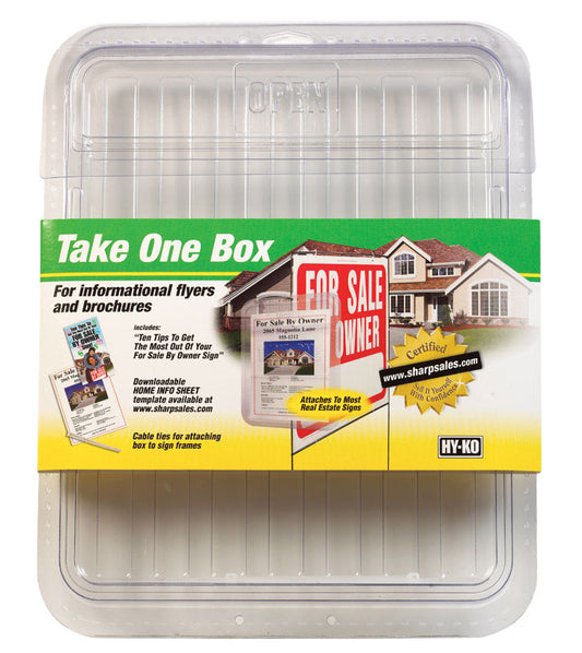 Hy-Ko Take One Box Plastic 15 in. H x 10.5 in. W (Pack of 3)