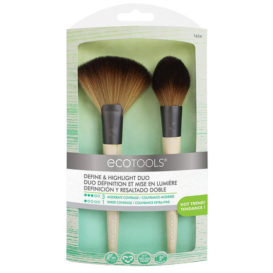 EcoTools Define and Highlight Duo Brush Set 2 pk (Pack of 2)