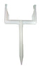 Simon Farms Goalpost 4 in. H x 4 in. W White Polyethylene Exterior Hook Bracket (Pack of 10)