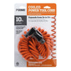 Prime Indoor 10 ft. L Orange Extension Cord 16/3 SJT