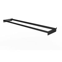Ebsco 2.375 in. H x 10 in. W x 48 in. L Black Power Bar With Holes Display Metal