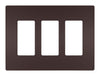 Legrand Radiant Bronze 3 gang Polycarbonate Toggle Screwless Wall Plate 1 each