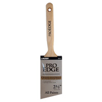 Linzer Pro Edge Polyester/Nylon Blend Bristle & Stainless Steel Ferrule Angle Paint Brush 2-1/2 in.
