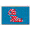 University of Mississippi (Ole Miss) Light Blue Rug - 19in. x 30in.