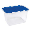 Homz 13 in. H x 23 in. W x 14.75 in. D Stackable Storage Tote (Pack of 6)