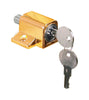 Prime-Line  Brass-Plated  Zinc  Keyed Window Sash Lock  1 pk