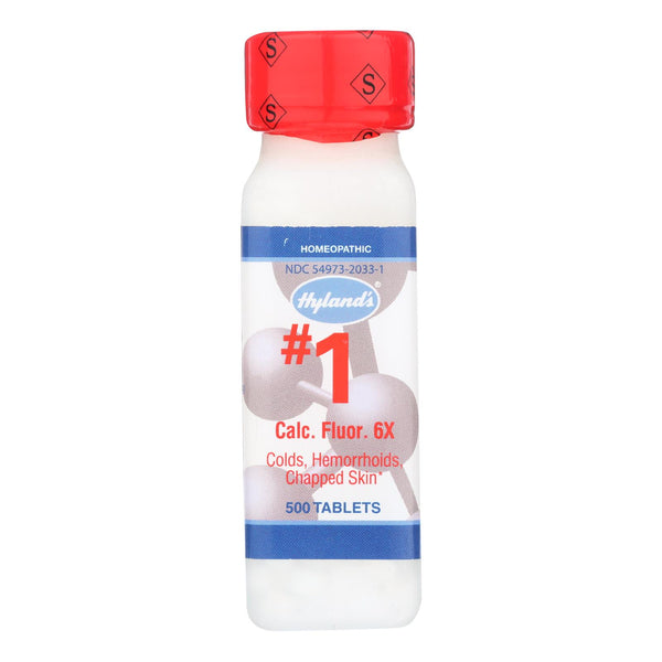 Fluoruro de calcio 6x de Hyland's - 1 g - 500 comprimidos