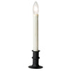 Celestial Lights Ivory no scent Scent Battery Operated Taper Flameless Flickering Candle