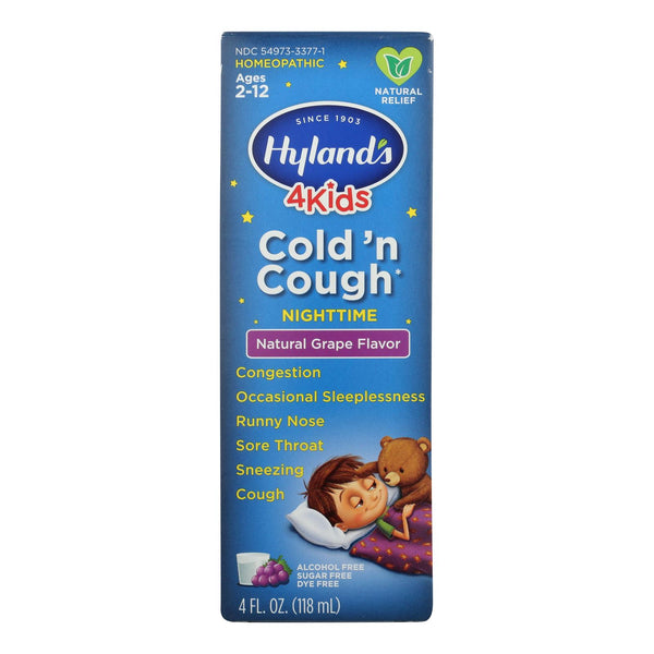 Homeopatía de Hylands - 4kids Cld 'n Cough Pm Grp - EA de 1 a 4 FZ