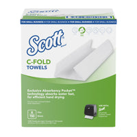 Scott C-Fold Towels 150 sheet 1 ply 8 pk