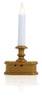 Xodus Innovations  White  None Scent Standard  Holiday Candles  8.5 in. H
