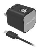 Digipower IS-AC2DM 2.4 Amp Black USB Wall Charger
