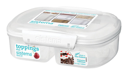 Sistema Bake It 21.3 oz Clear Toppings Container 1 pk