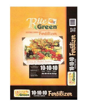 Rite Green Indoor/Outdoor 10-10-10 General Purpose Fruits/Vegetables Fertilizer 40 lbs.