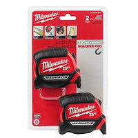 COMPACT MAG TAPE MEASURE 2PK