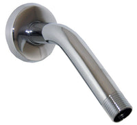 1/2-Inch Male Pipe Thread x 6-Inch Chrome Shower Arm & Flange With Wall Flange