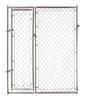 Pet Sentinel  Galvanized Steel  Dog Kennel  Gray  72 in. H x 60 in. W